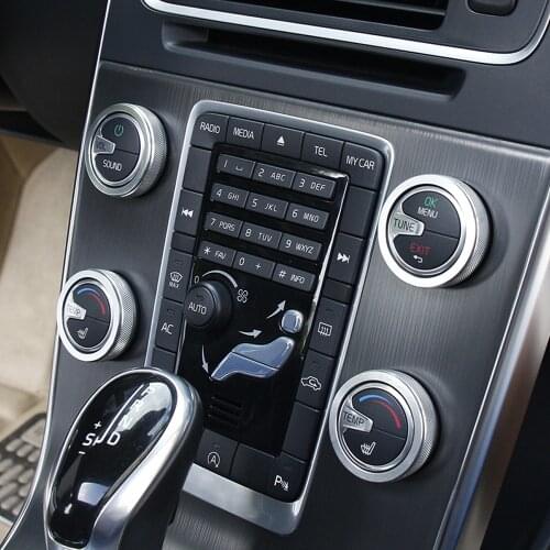 Car Interior Decoration Ac Air Conditioning Control Knob Ring Cover for Volvo V60 S60 XC60 S60LS80 V40