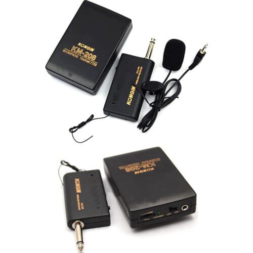 Wireless Portable Carry Remote Lapel Clip-On Microphone System Kit Lavalier Receiver Transmitter Radio Headset Mic Megaphone Set