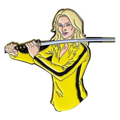 Kill Bill Brooch Vengeance Movie Enamel Pin Quentin Tarantino film inspired Badge great bride decor