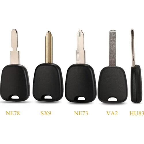 Kutery Transponder Car Key Shell Fob For Citroen C2 C3 C4 Fit Peugeot 106 107 307 207 306 406 VA2/Hu83/SX9/Ne73 Blade Option