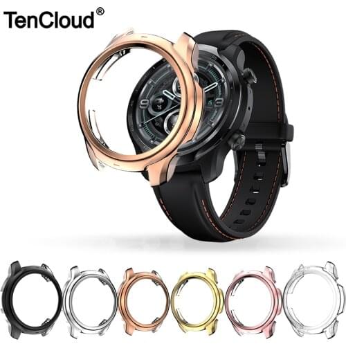 Watch Case For Ticwatch Pro 3 GPS Protective Case For Ticwatch Pro 3 LTE Watch Cover Accessories Protector Frame Soft TPU Shell