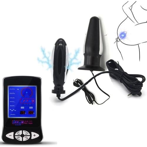 Electric Shock Anal Vaginal Plug Butt Sex Toys For Men Women Masturbator Medical Themed Anal Toys Accessories Electro Massager