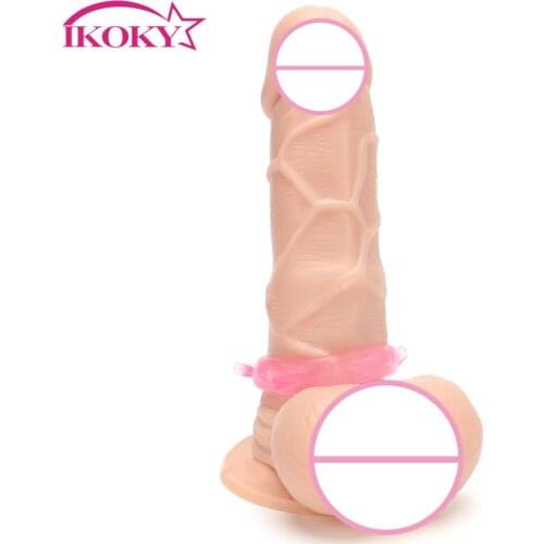 IKOKY 5 pieces/lot Different Penis Ring Delay Ejaculation Extender Sex toys for Men Male Lock Cock Ring Penis Sleeve Silicone