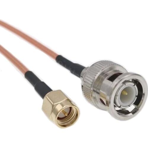 SMA Male To BNC Male RF Pigtail Antenna Coaxial Cable RG316 8" 20cm