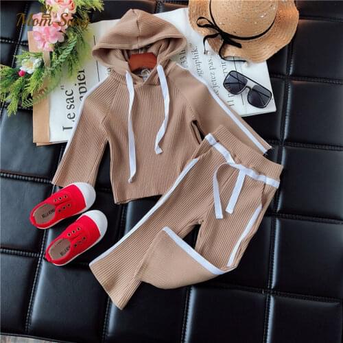 Fashion Girls Clothing Sets Kids Casual Suit Hoodie and Pants Children 2pcs Fall Outfits for 2-6Years Children Spring New Sets