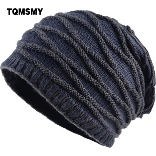TQMSMY Large Mesh Design Mens Knitting Wool Beanie Women and men Outdoor Hats Bonnet Skullies Hats Cap Casquette Gorros TMS11