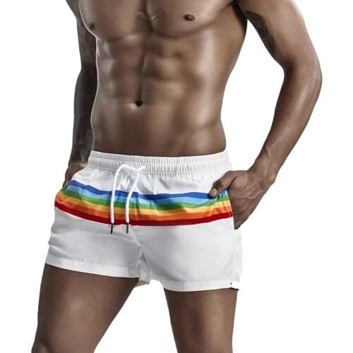 Summer Mens Beach Board Short Quick Dry Swim Surfing Maillot De Bain Sport Lining Bermuda Swimwear Mens Running Bathing shorts