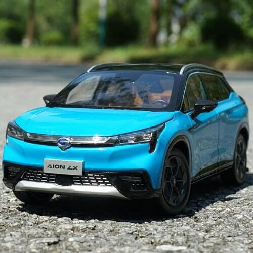 Diecast 1:18 Scale GAC New Energy AION Luxury Smart Supercar SUV Alloy Simulation Car Model Collection Souvenir Ornament Display