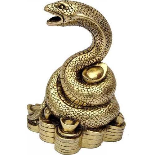 + medallion brass tuba Zodiac snake A monkey is liuhe mascot Zroomcraft Art Statue Home decoration