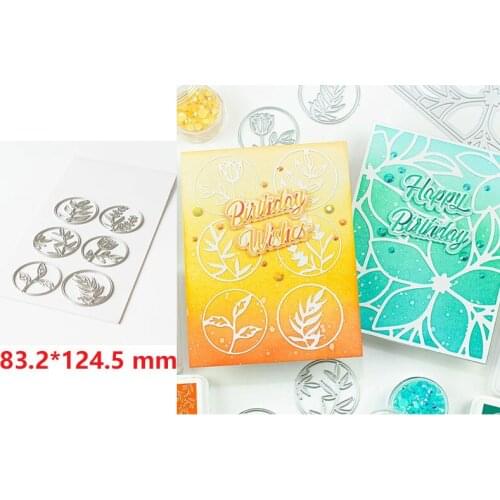 Metal cutting dies floral circles die set cut mold Scrapbook cards making paper craft knife mould new 2020 arrival