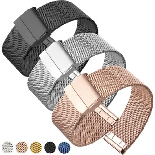 22MM 20MM Metal Strap For Samsung Gear Sport S2 S3 Band for Amazfit gtr Strap for Huawei GT 2 Galaxy Watch Active 2 3 42 46mm