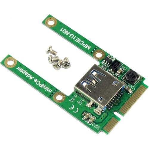 Mini PCI-E Card Slot Expansion MPCIE to USB 2.0 Interface Adapter Riser Card