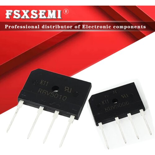 1pcs RBV5006 RBV5010 Bridge Rectifiers Rectifier DIP-4