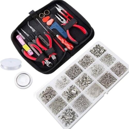 DIY Jewelry Making Supplies Kit Jewelry Wires Jewelry Repair and Beading Tools X4YA