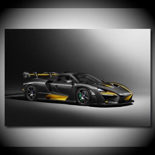 Supercar Wall Art Posters McLaren Senna MSO Carbon Fiber Sportscar Picture Prints Canvas Painting Living Room Decor