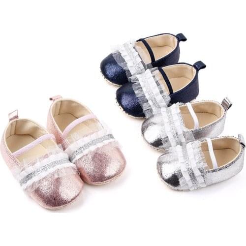 Pu Upper Baby Girls Shoes Fashion Lace Toddler Infant Shoes For girls Soft Sole Baby Crib Shoes Zapatos Bebe F140