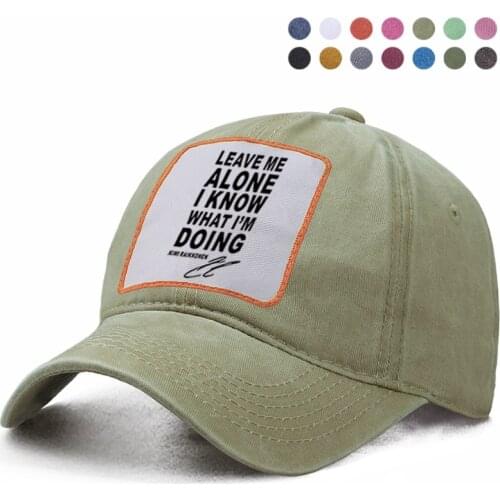 Leave Me Alone I Know What I'M Doing Baseball Cap Dad Trucker Solid Snapback Hat Woman Boinas Berets Caps Casquette Gorras Hat