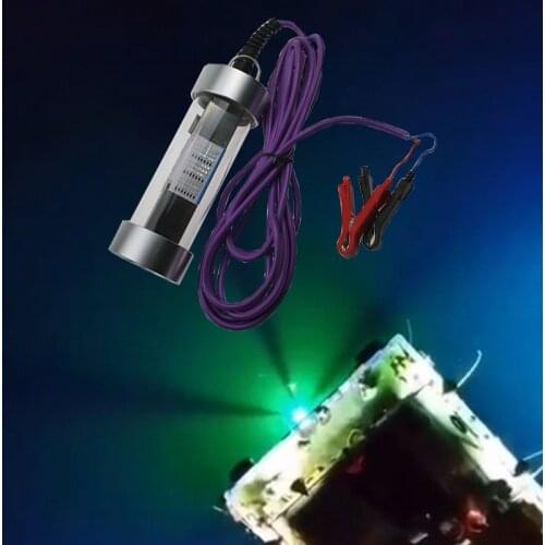 90W Fishing Light Underwater Fishing Light with 12V IP68 High-Power Night LED Lure Bait Fish Finder Lamp - White, Blue, Green