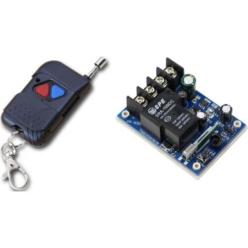 MITI Smart Home DC 12V 24V 36V 48V Relay Receiver 40A RF Wireless Remote Control Switch System Transmitter 315Mhz