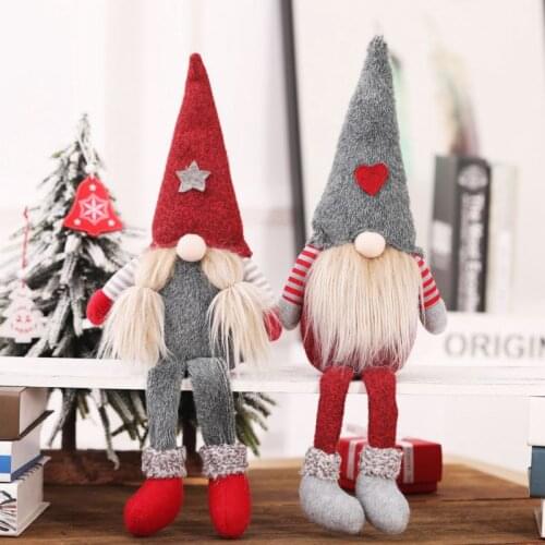 Christmas Doll Toys Santa Gnome Swedish Christmas Tree Hanging Ornament Xmas Party Christma Decoration for Home Navidad