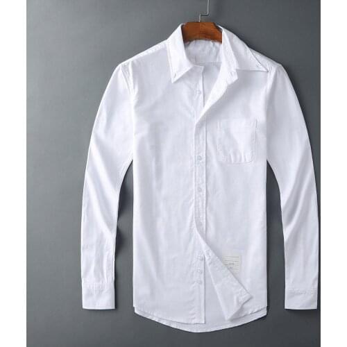 New Nice Men Oxford Classic Colorful striped Fashion Cotton Casual Shirts Shirt high quality Pocket long-sleeves Top M 2XL #M55