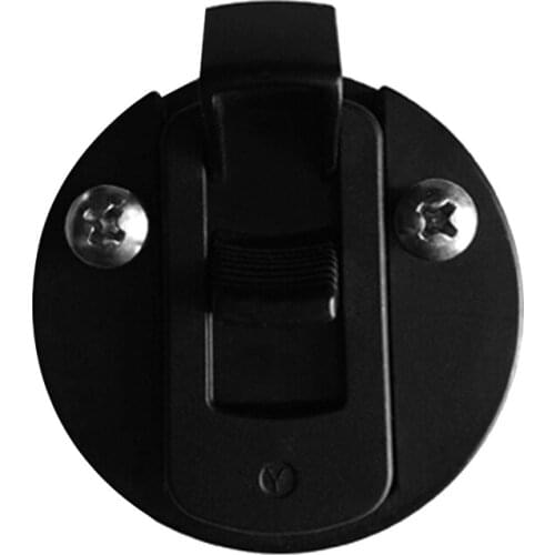 Marine Boat 2 inch 50mm Round Flush Pull Ring Deck Hatch Latch Lift Handle, Nylon, Black
