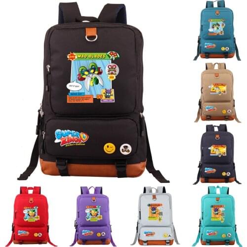 Game Printed Super Zings Backpack Students Superzings Bookbag Laptop Backpack Unisex Teens School Bag Daily Rucksack Mochila