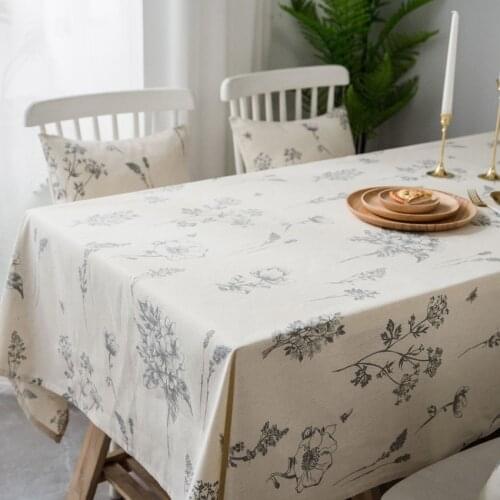 Bee Flower Print Table Cloth Decoration Cricheted Table Cover Dining Tablecloths Banquet Furniture Dustproof Cover Home Outdoor