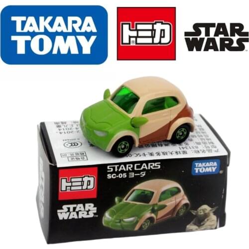 TOMY Alloy Car SC-05 Star Wars Kawaii Yoda Car Suitable For Childrens Palm Size Kawaii Appearance Toys Gifts