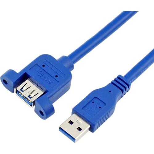 USB3.0 A Male to Female M/F Line Panel Mount Extension cable 0.6M 1M 1.5M 3M