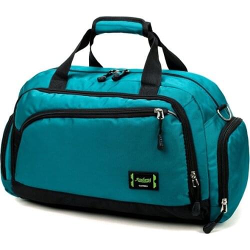 Waterproof Travel Handbag Mens Weekend Sports Fitness Handbag Retro Casual Canvas Shoulder Bag Ladies Outdoor Travel Bag