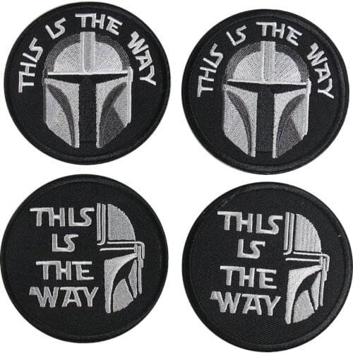 1PC This Is The Way Embroidery Patch Military Sparta Badge Hook Loop Tactical Patch Decal Army Operator Helmet Clothes Sticker