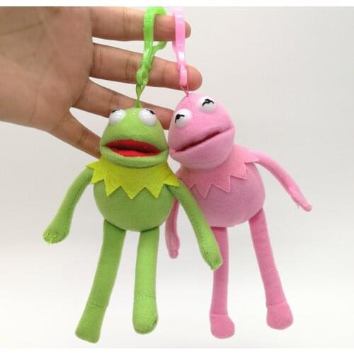 20/Lot Sesame Street The Frog 14CM Soft Best Gifts For Kids Plush Clip Doll Stuffed Toys