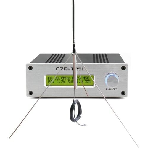 25W Wireless radio station fm broadcast transmitter for sale CZE-T251