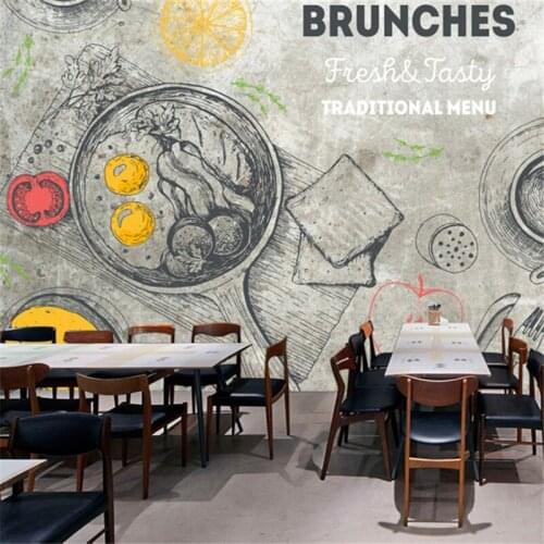 3D Custom Murasl Japan Style Vintage Wallpapers Hand-painted Cartoon Walls Papers for Restaurant Backdrop Living Room Home Decor