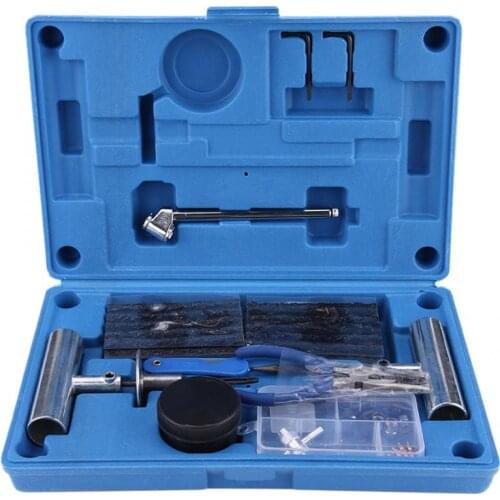 67Pcs Car Tire Repair Tool Kit Tyre Puncture Repair Set for Car Motorcycle Truck Repairing Tools