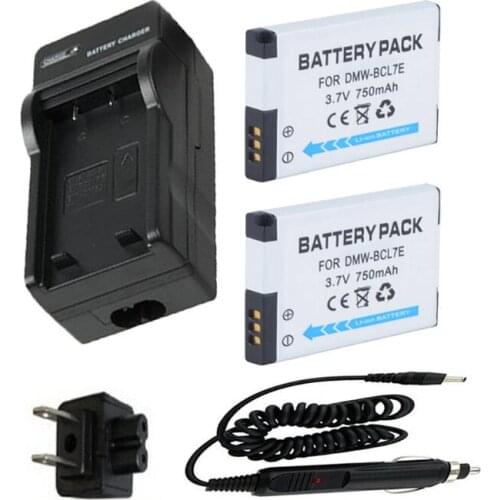 Battery(2Pack) + Charger For Panasonic Lumix DMC-F5, DMC-FH10, DMC-FS50, DMC-SZ3, DMC-SZ8,DMC-SZ9,DMC-XS1,DMC-XS3 Digital Camera