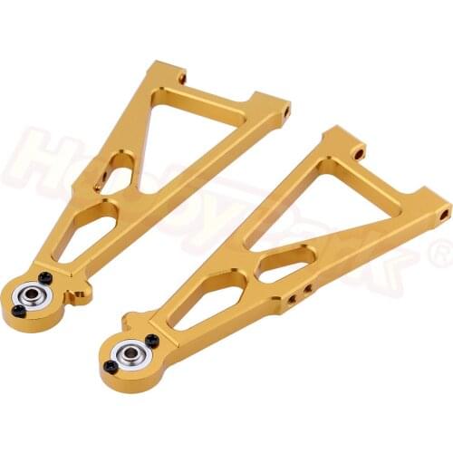Aluminum Front Lower Suspension Arm A-Arms For RC E10 1/10 Electric Himoto E10MT E10MTL Bowie Truck Upgrade Parts 33602G 31603