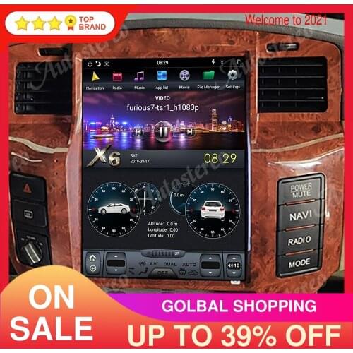 Android 9 4G 64G LTE Tesla Style Screen Car GPS Navigation For NISSAN PATROL 5 Y61 Auto Stereo Multimedia Player Radio Head Unit