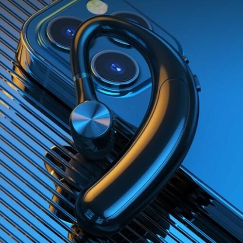 Bluetooth-compatible 5.2 Earphone Business Single Ear Hands-free Noise Reduction Earpiece Wireless IPX5 Waterproof Headphones