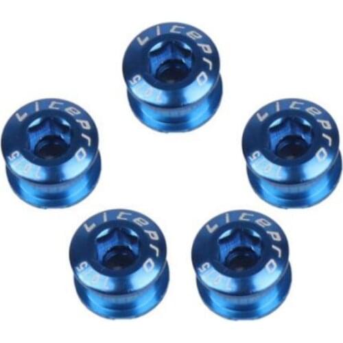 5pcs Bike Chainring Bolts Single/Double Speed Disc Chainwheel Screws Fits For Bicycle Crank And Chain Ring Crankset Parts 8.5mm