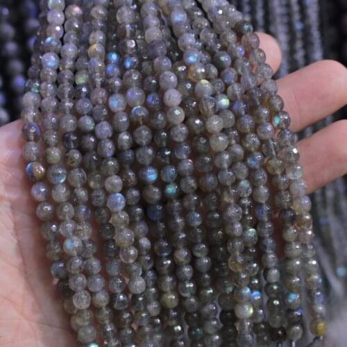 Round faceted 6mm 8mm Labradorite GEM beads natural stone beads DIY loose beads for jewelry making strand 15" wholesale