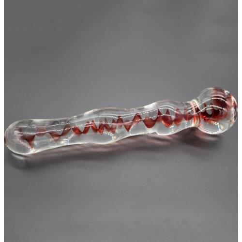 Prostate massager G-spot massage stick Glass dildos for women Lesbian toys Vaginal orgasm tool Glass phallus for women Ass 18