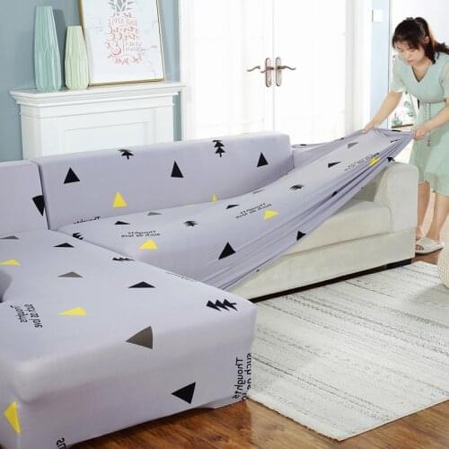 New Corner Sofa Cover Elastic Couch Cover for Sofa Sectional L Shaped Sofa Cover Chaise Longue Stretch Sofa Slipcover L shape