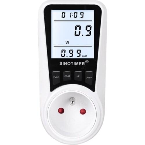 Electricity Usage Monitor Power Meter Plug Digital LCD Display Energy Meter Plug Volt Amps Watt kWh Consumption Analyzer
