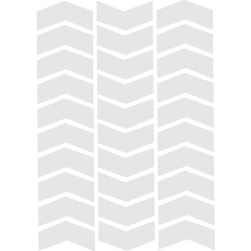 Arrow Shaped Reflective White Sticker Plane Extreme