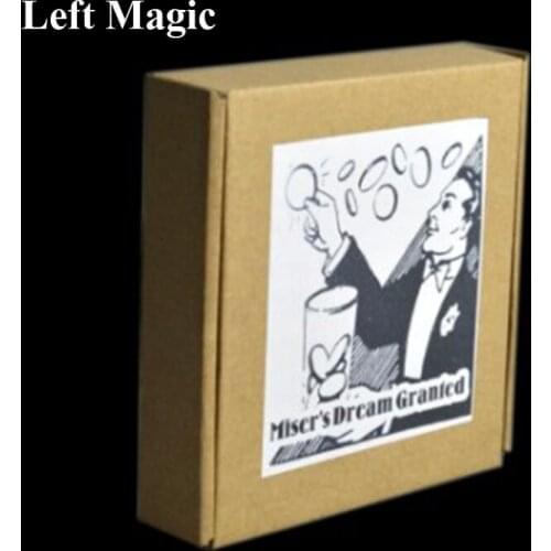 Misers Dream Granted (DVD+Gimmick) Magic Tricks Coin Appearing Magia Close Up Illusion Props Accessories Mentalism Comedy