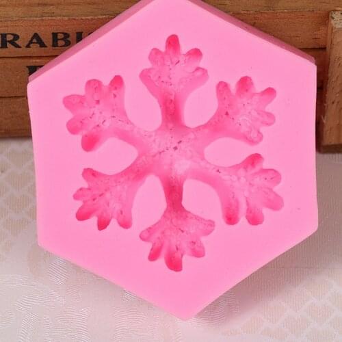 Mijiang Snowflake Silicone Mold Baking Fondant Tool Cookie Confeitaria Cake Decorating Tool Christmas kitchen Accessories XQ3