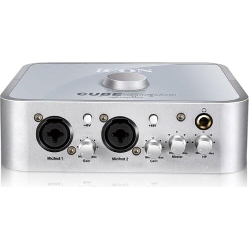 Upgraded ICON CUBE 4nano Live 4-In/4-Out Recording USB Interface with Smart Device connecting I/O for live streaming application