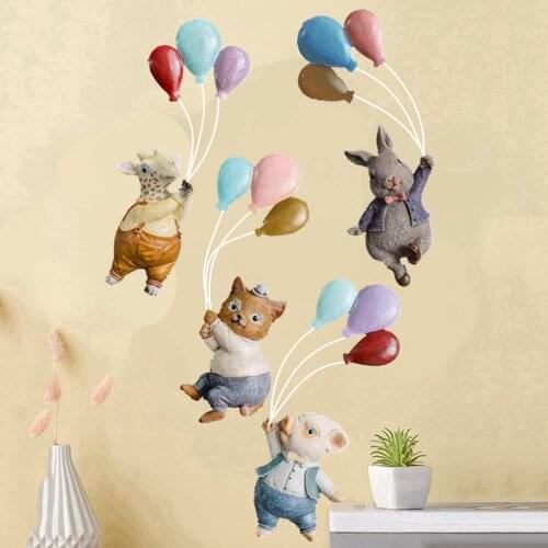 Wall Hanging Figurine Bedroom Living Room Art Resin Sculpture